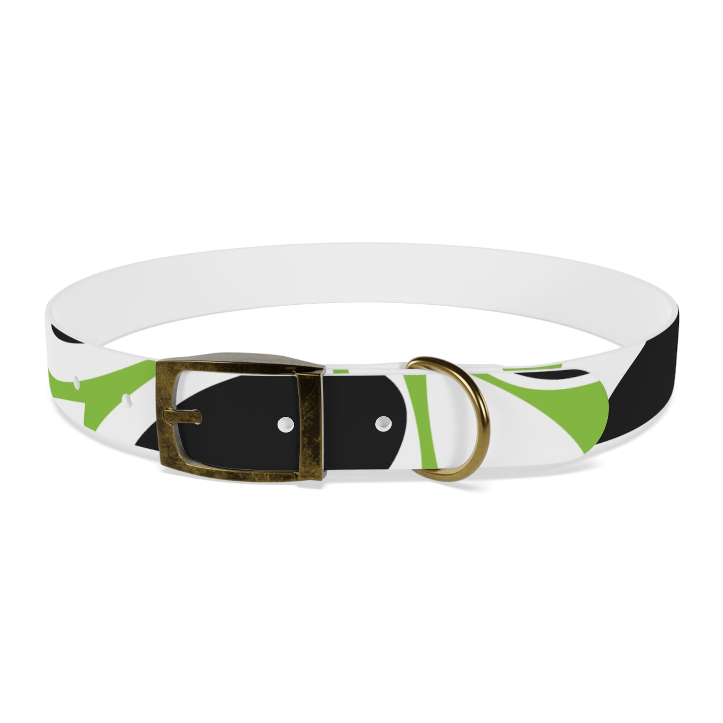 Lime Vivid Petal Edge Dog Collar