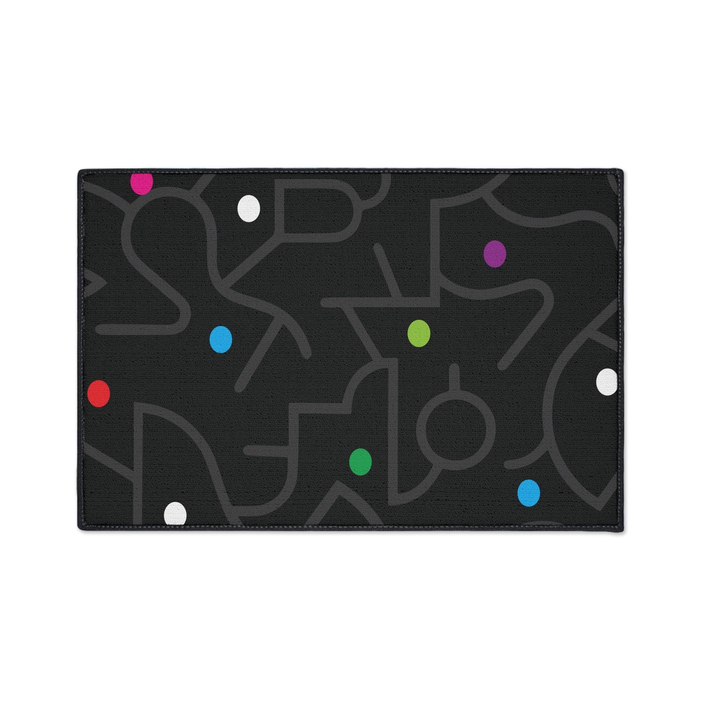Pop Dots of Color Heavy Duty Floor Mat