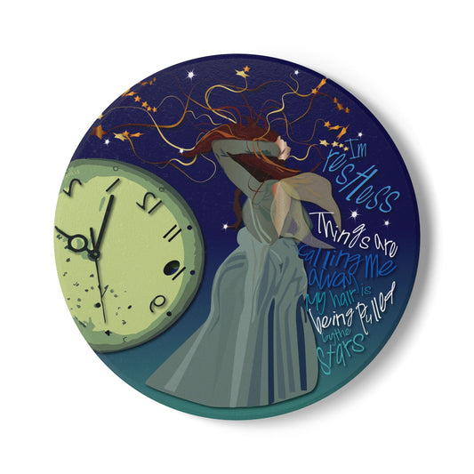 Hair is being pulled by the Stars Ceramic Coaster