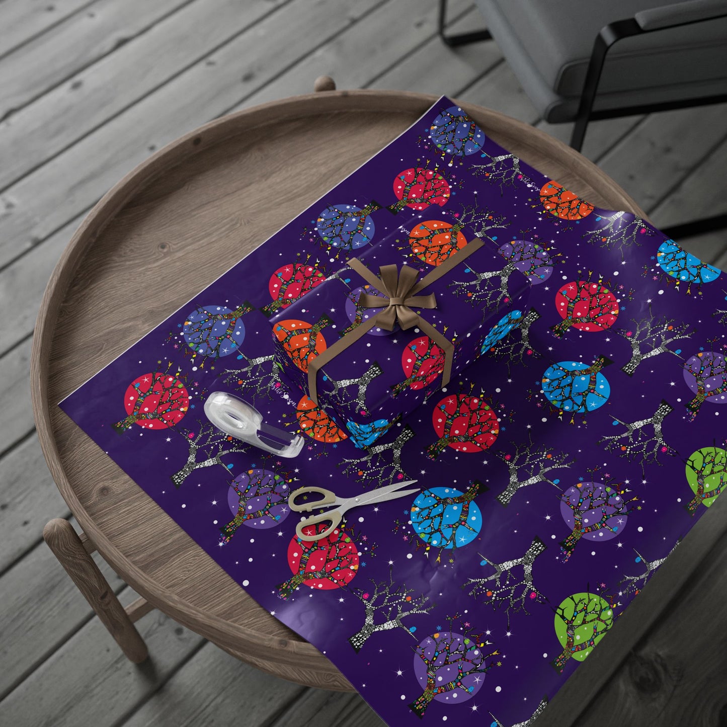 Holiday Trees Wrapping Papers
