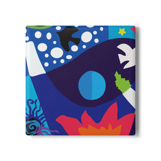 Twilight Bouquet Ceramic Coaster