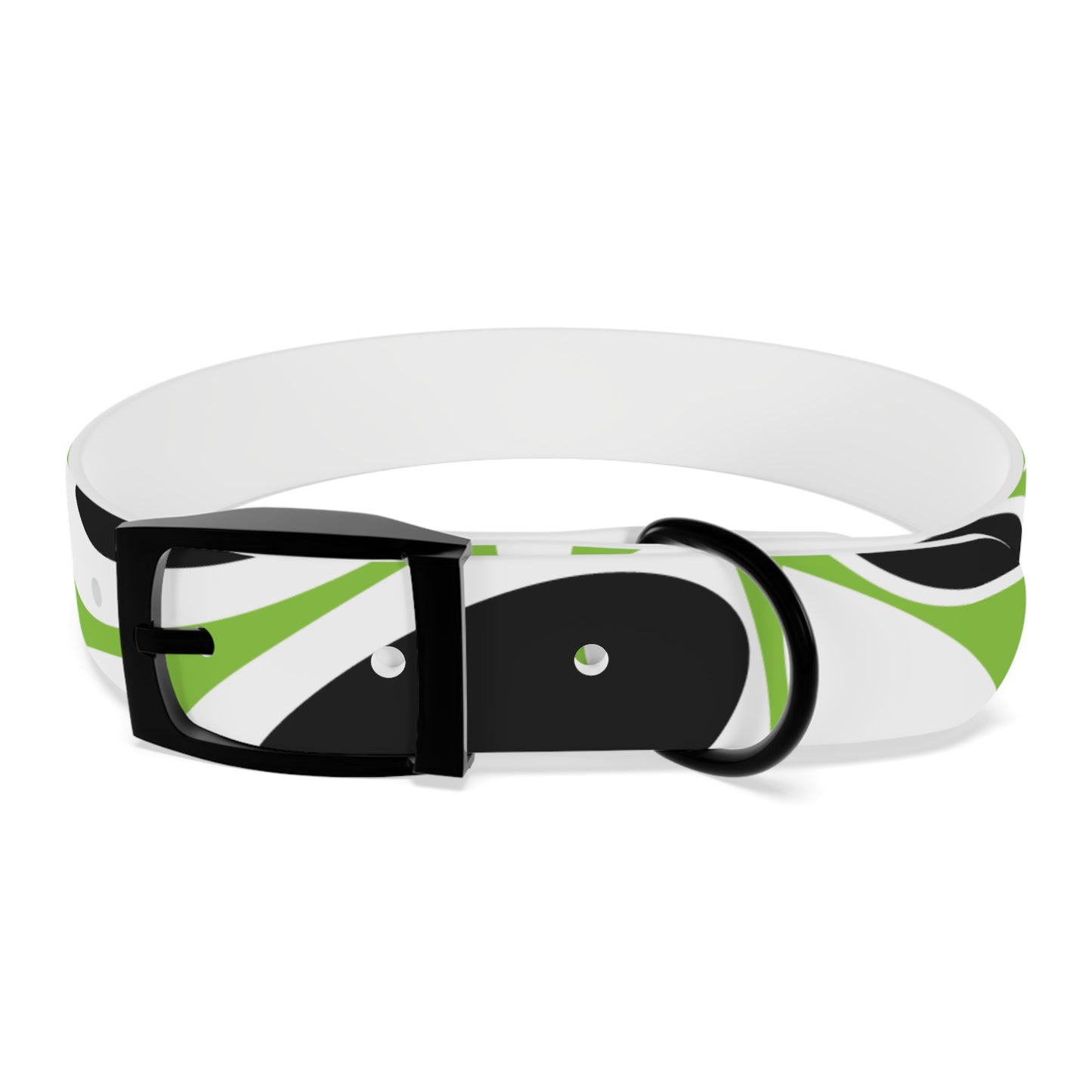 Lime Vivid Petal Edge Dog Collar