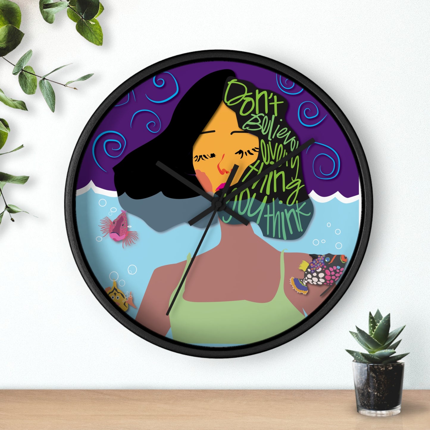 Grow Where You're Planted Wall Clock