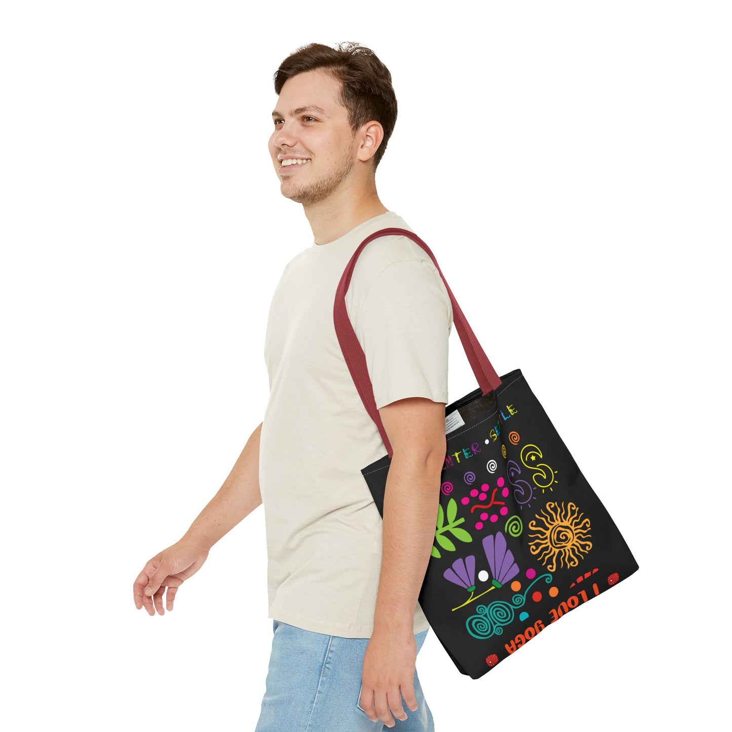 I Love Yoga Tote Bag