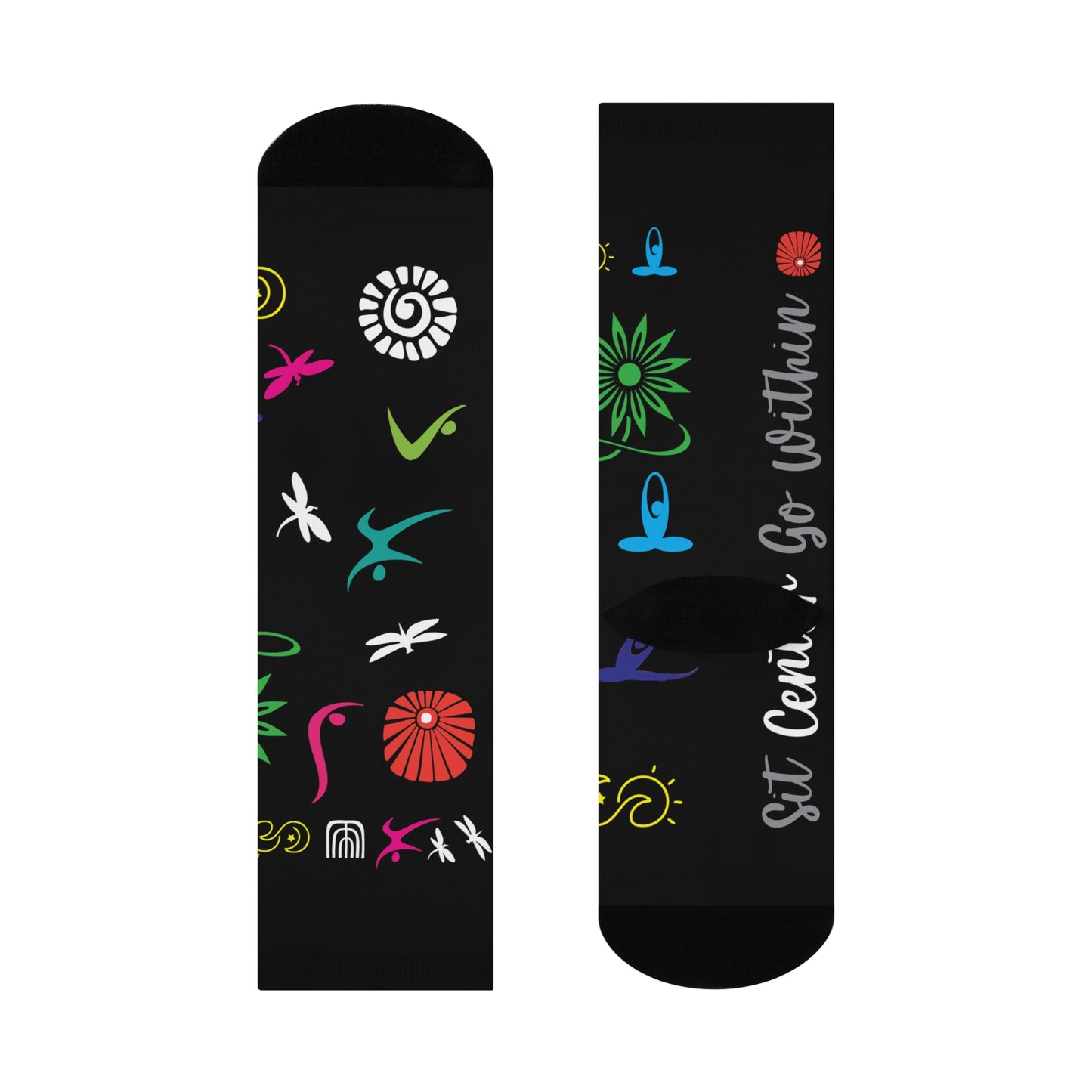 I Love Yoga Cushioned Crew Socks
