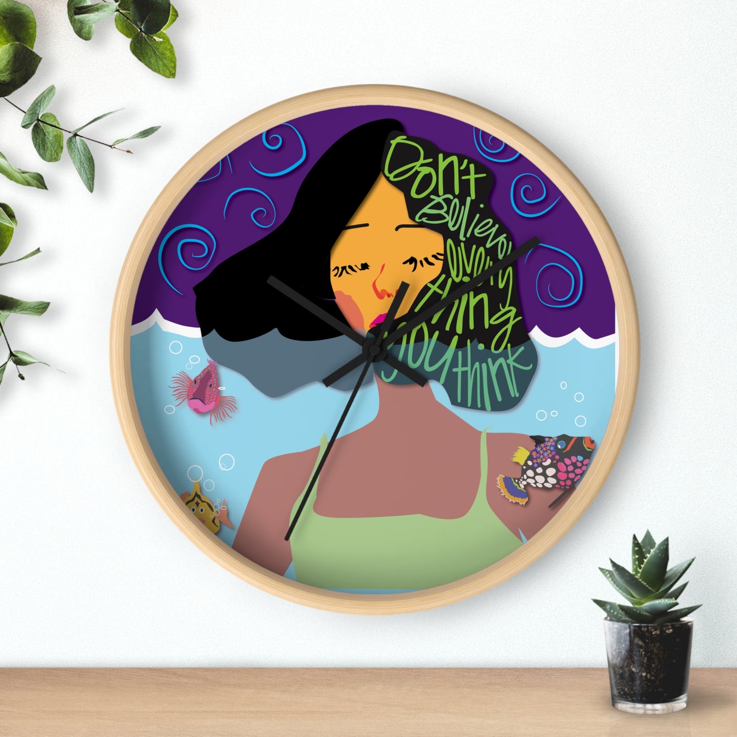 Grow Where You're Planted Wall Clock