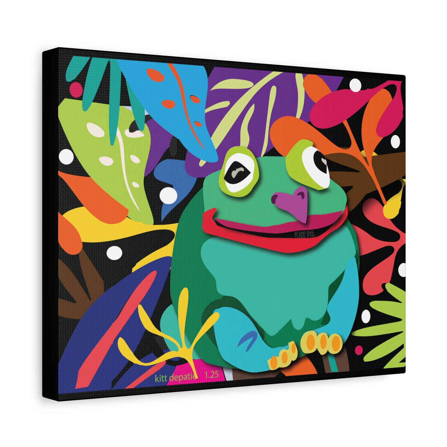 Frogalicous Matte Canvas, Stretched, 1.25"