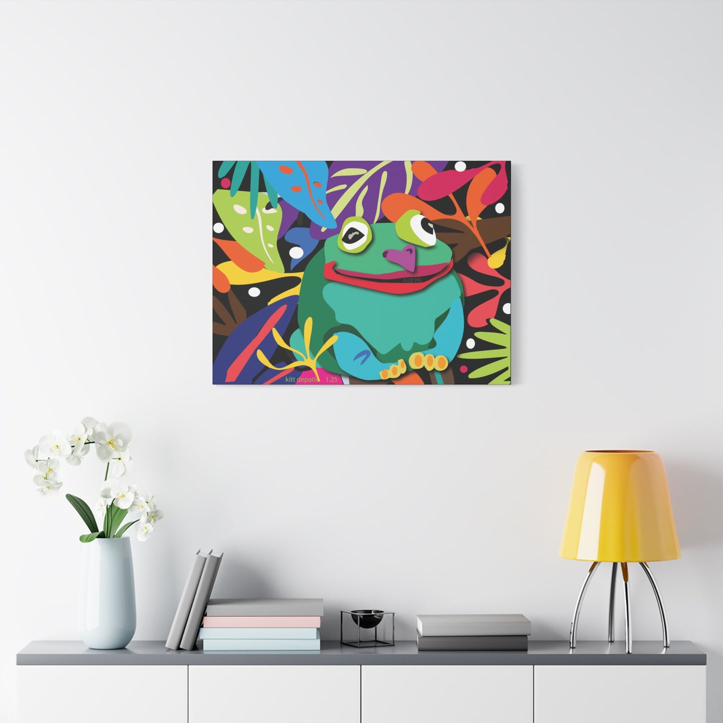 Frogalicous Matte Canvas, Stretched, 1.25"
