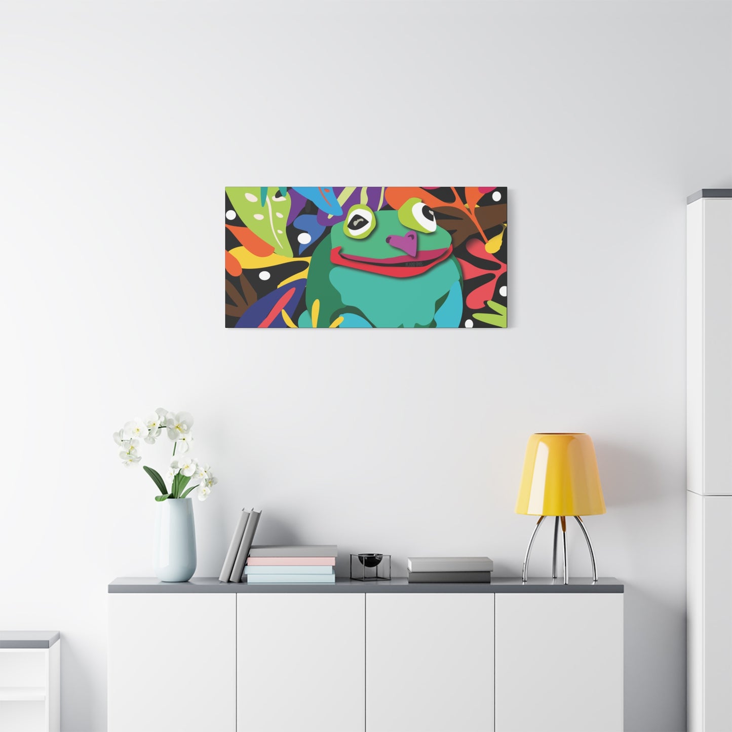 Frogalicous Matte Canvas, Stretched, 1.25"