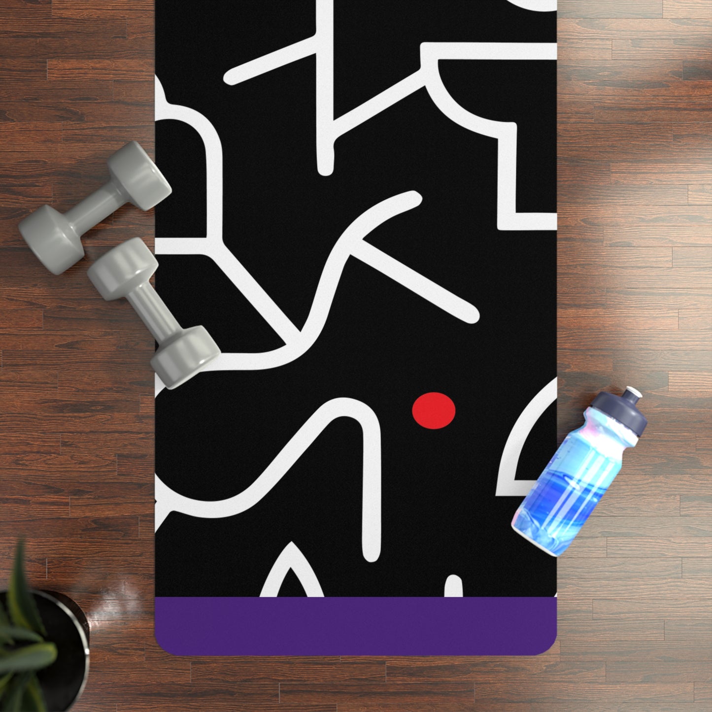 Pop Dots of Color Rubber Yoga Mat