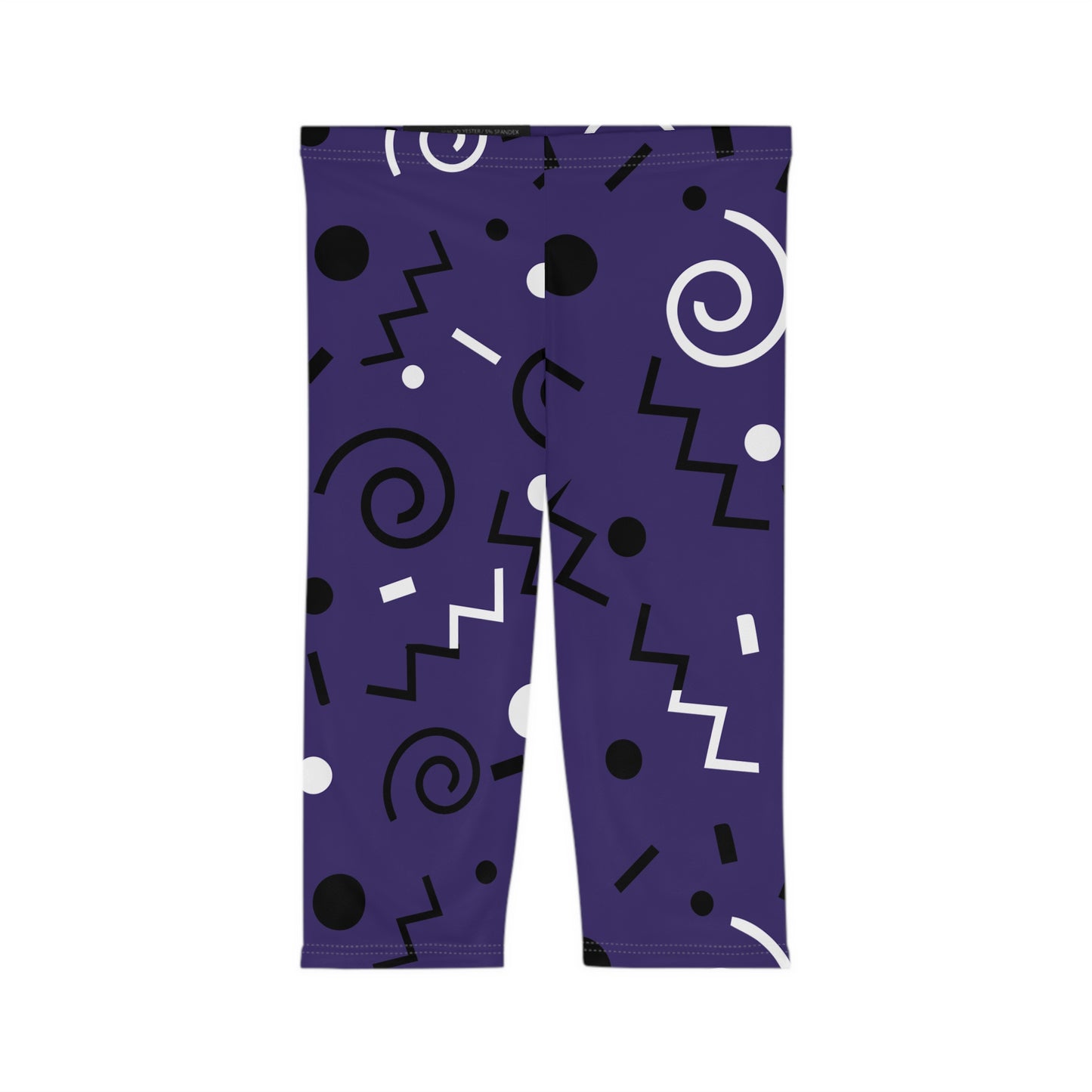Purple Swirlverse Women’s Capri Leggings