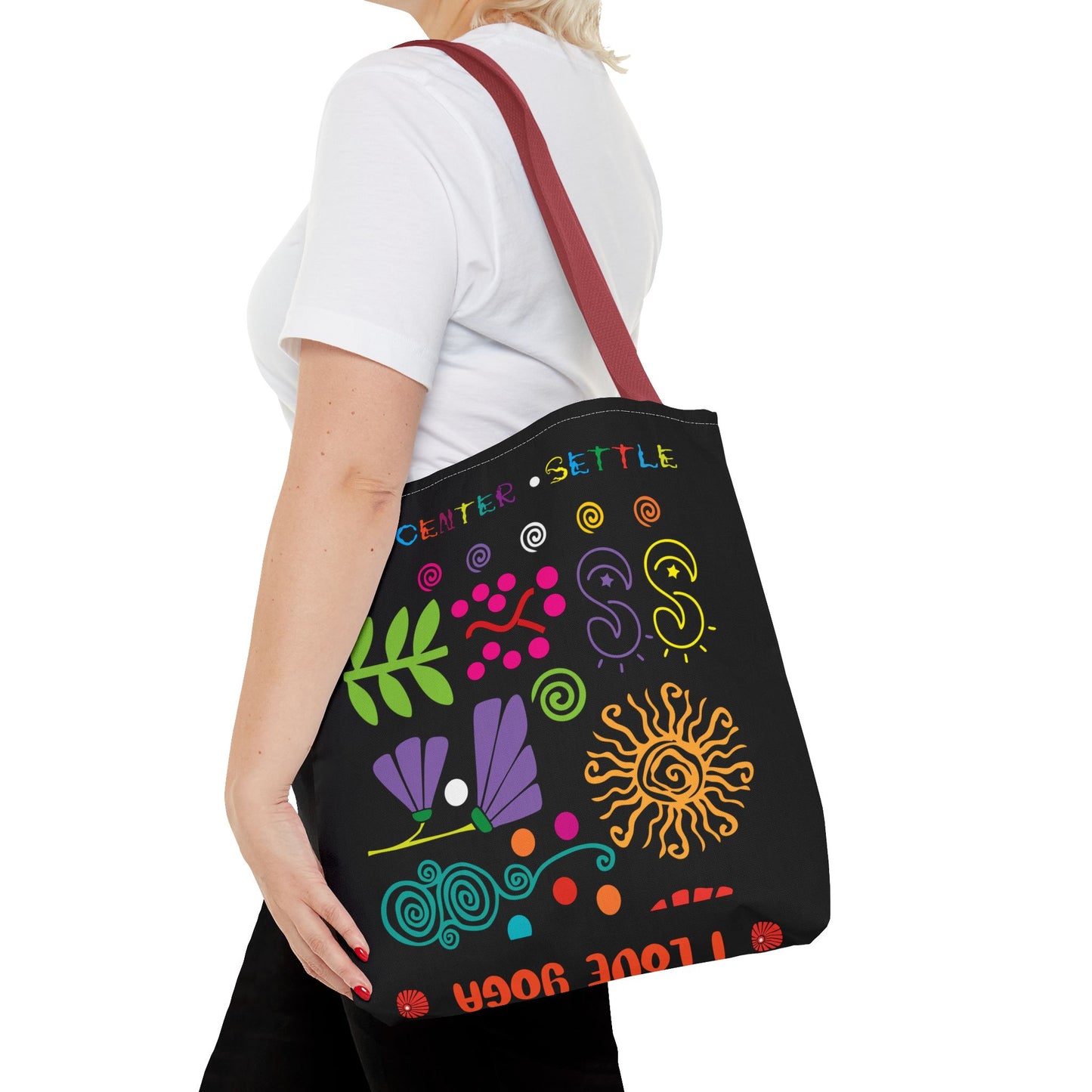 I Love Yoga Tote Bag