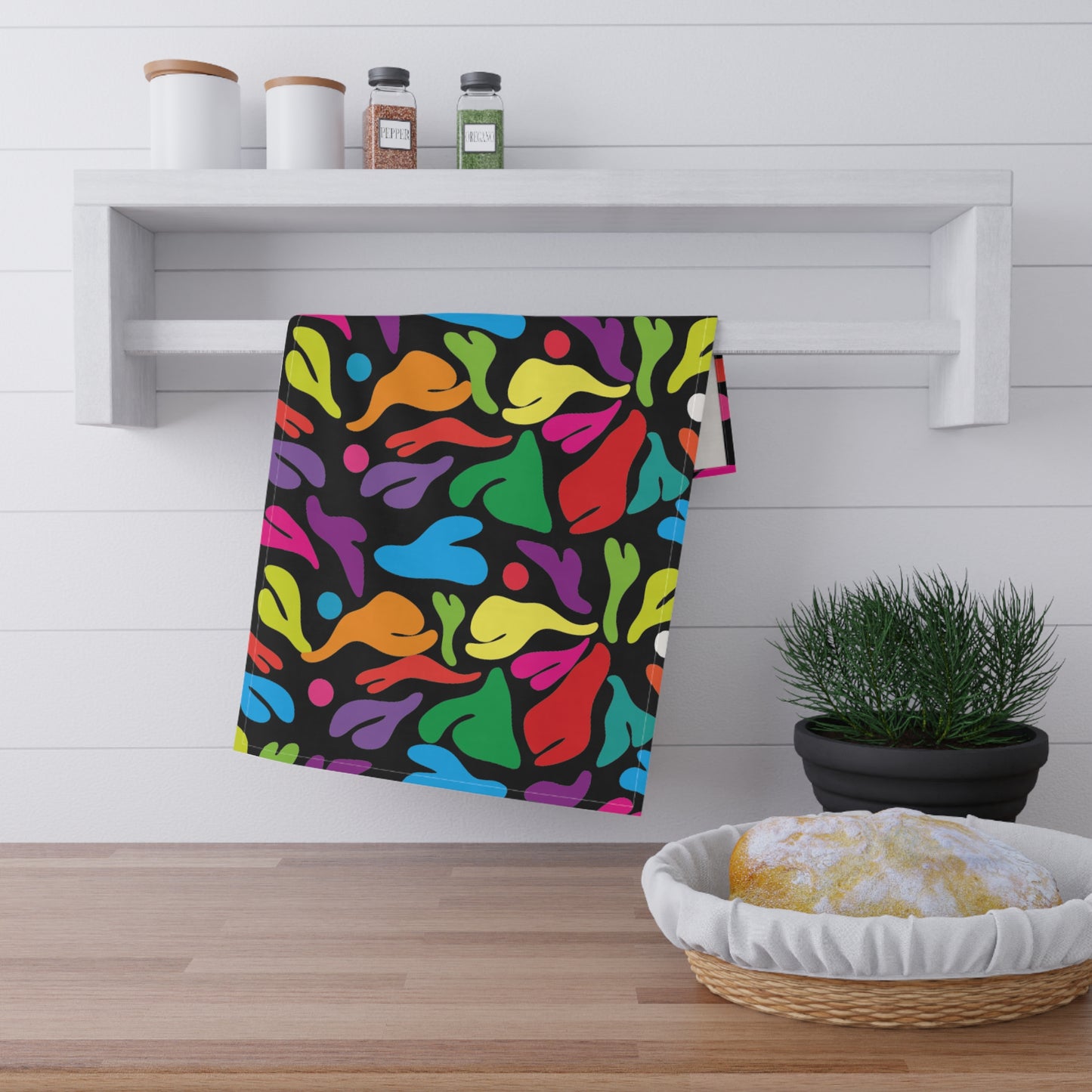 Flower Party Tea Towels (cotton, poly)