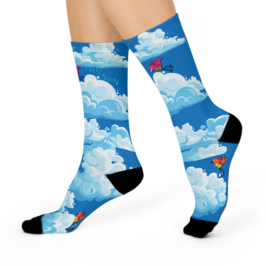 In The Clouds Cushioned Crew Socks