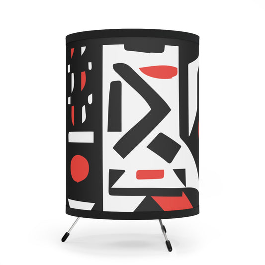 Tangerine Twist Tripod Lamp with High-Res Printed Shade, US\CA plug