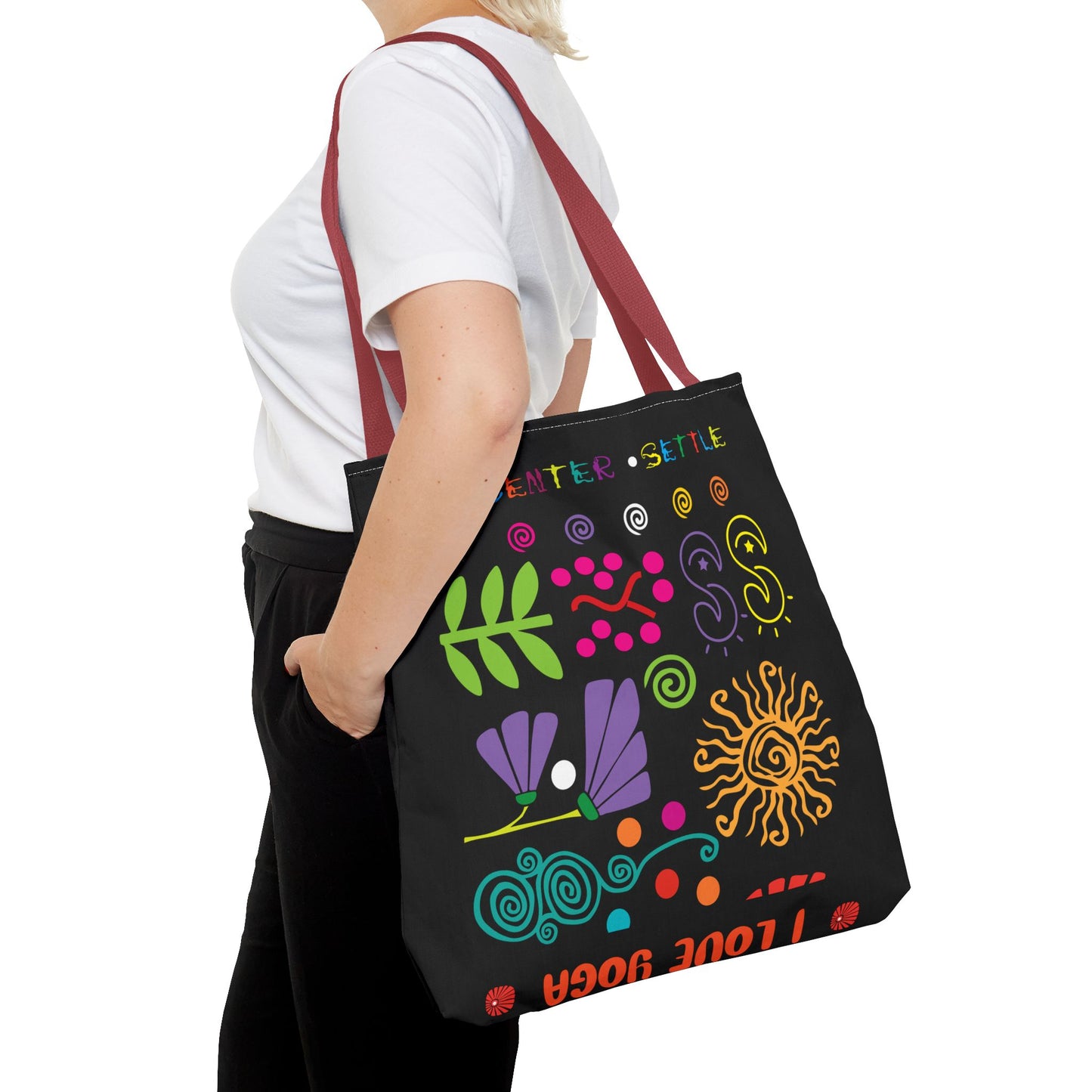 I Love Yoga Tote Bag