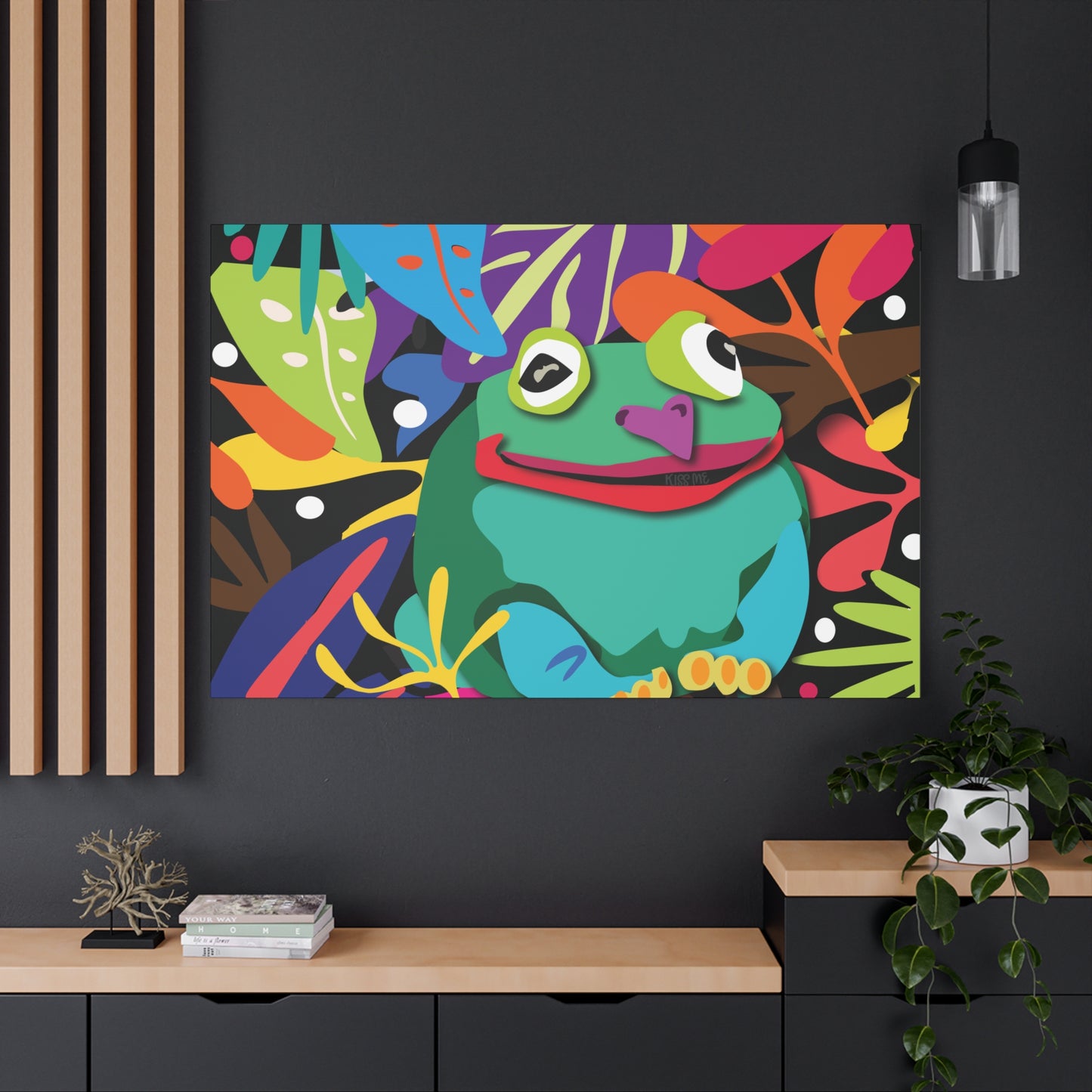 Frogalicous Matte Canvas, Stretched, 1.25"