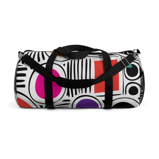 White Geosplash Duffel Bag