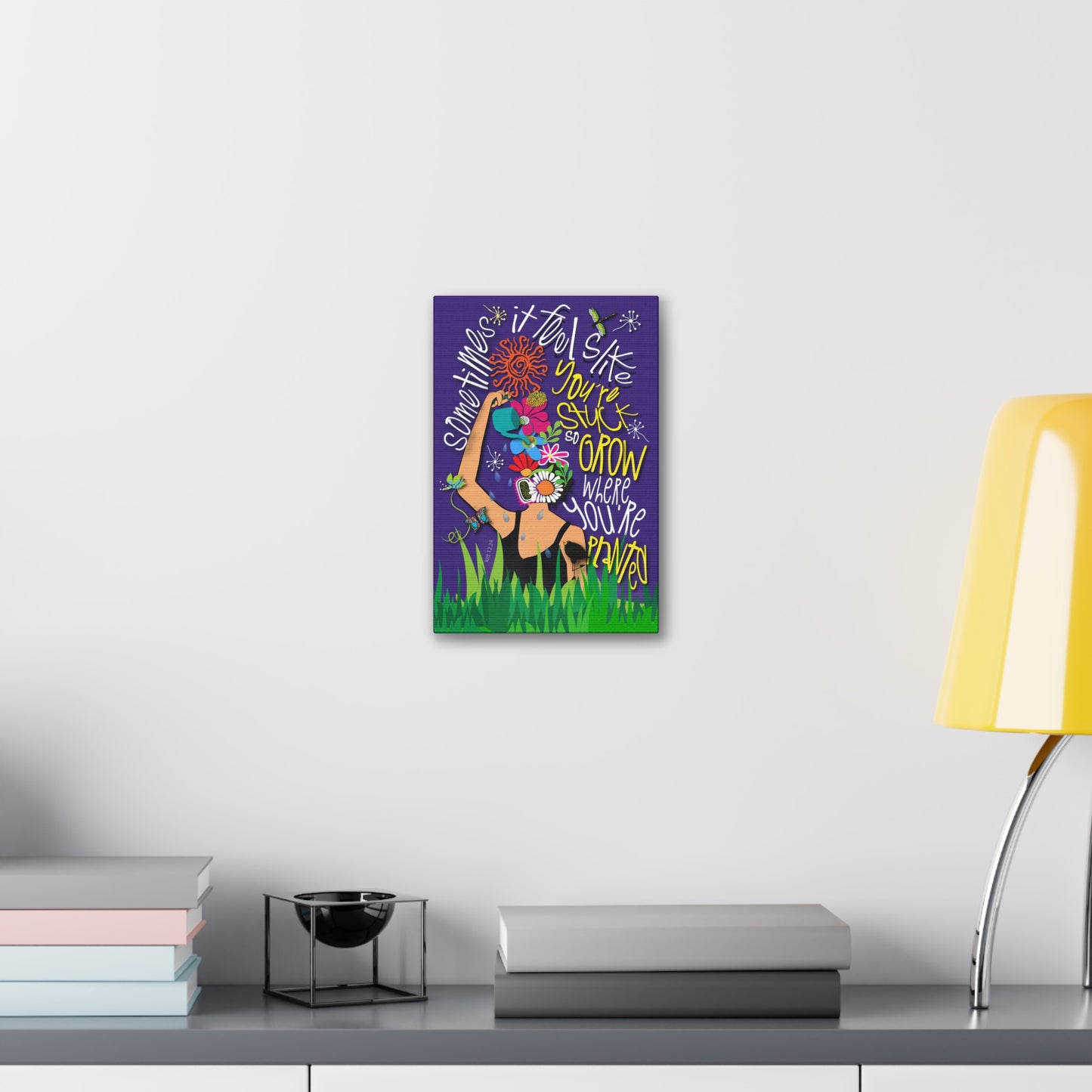 Grow Where You're Planted Canvas Stretched, 1.5''