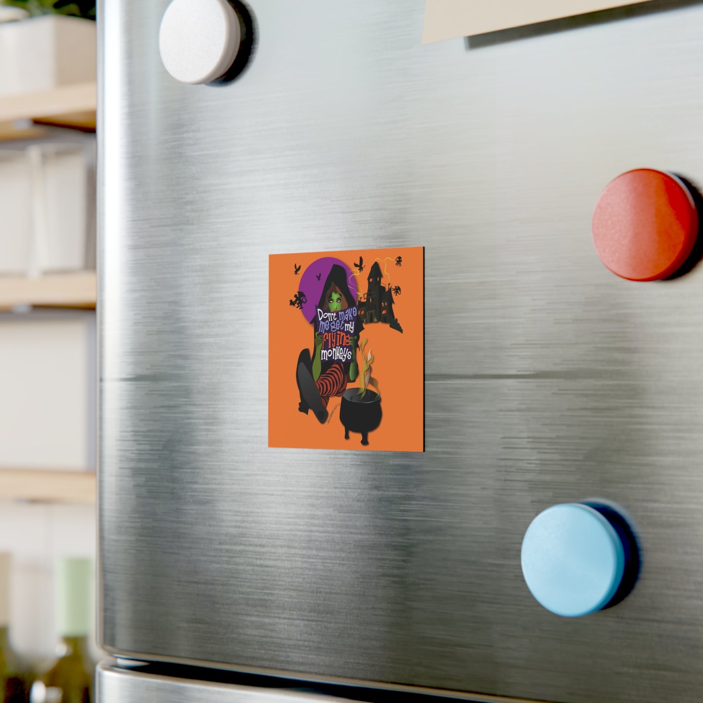 Flying Monkeys Square Magnet