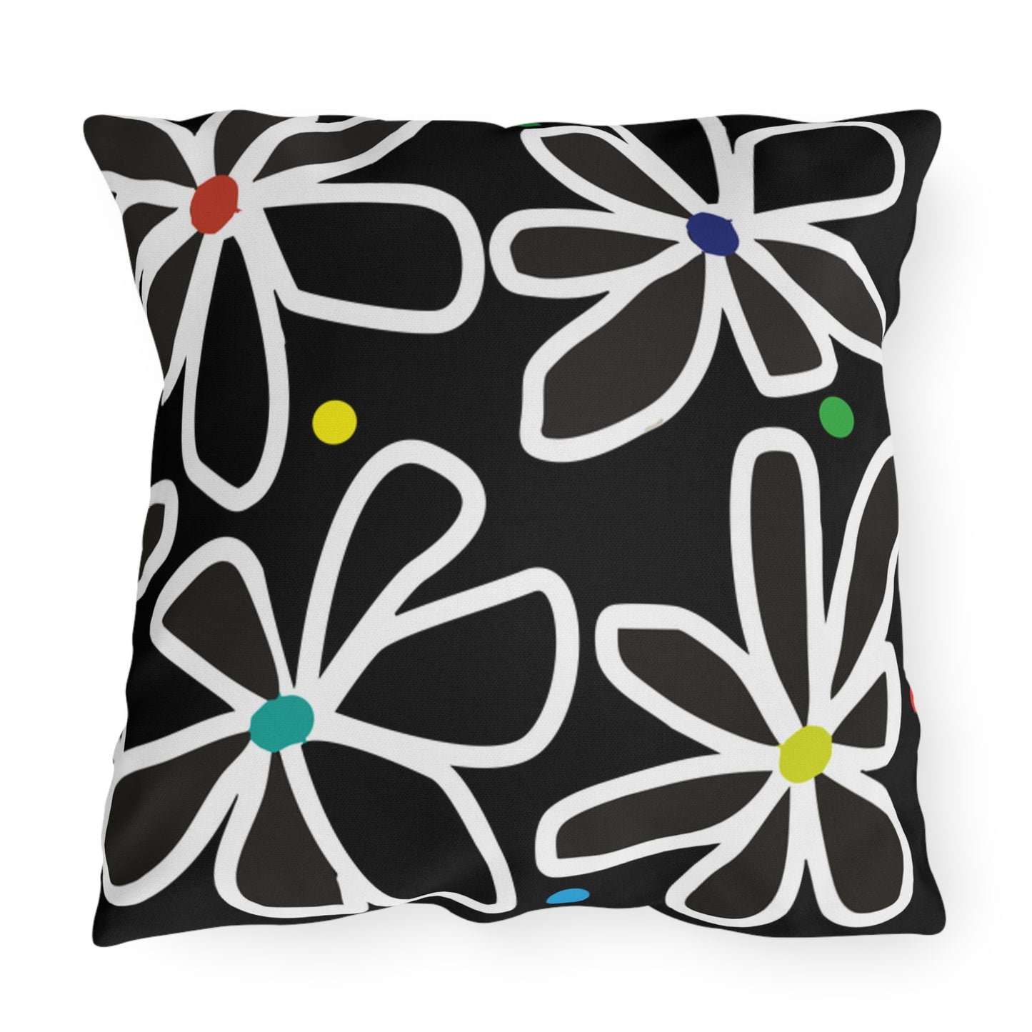 Summer Flower Love Outdoor Pillows