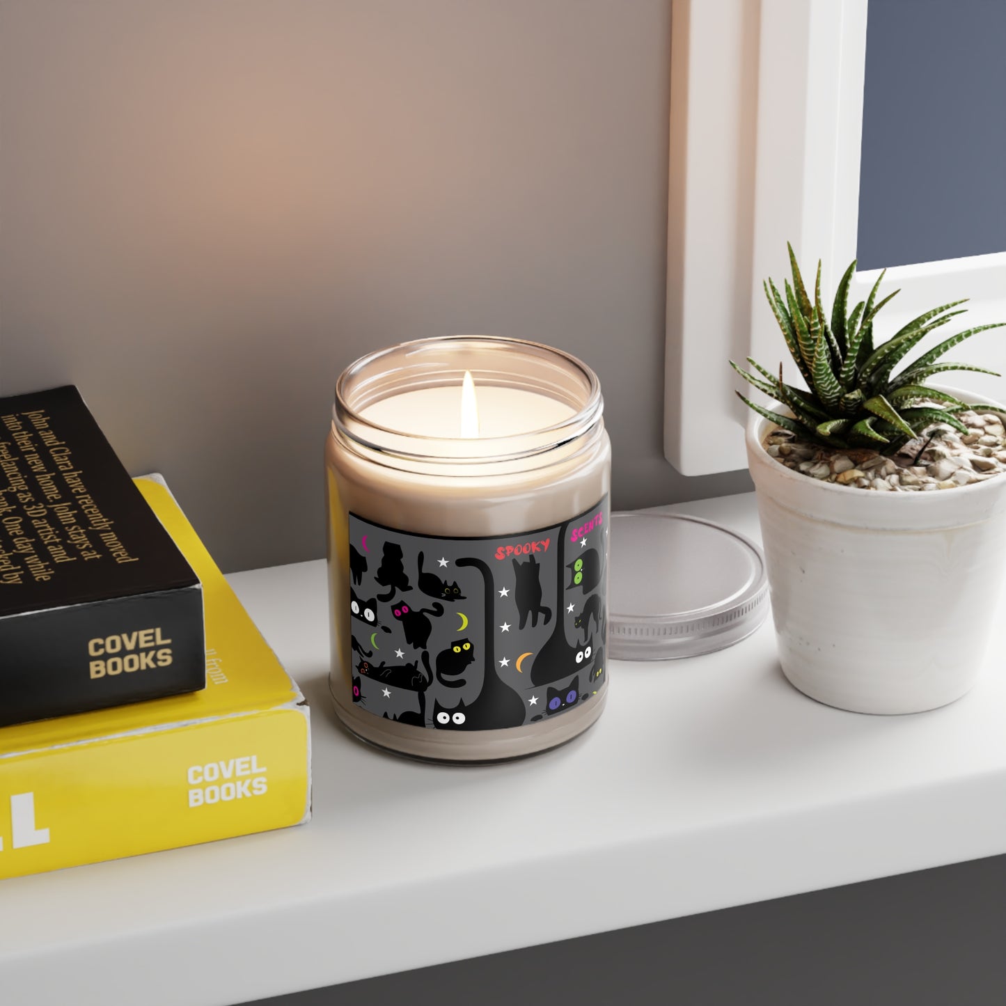 Wicked Whiskers Scented Soy Candles with White Lid, 9oz