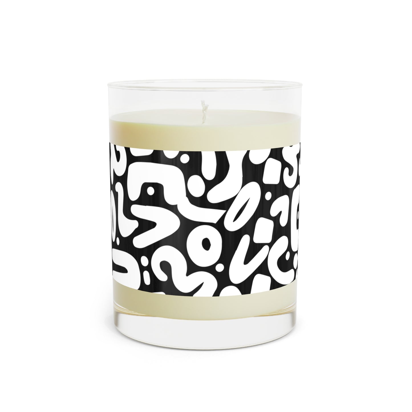 Black & White DooDad Scented Candle (Full Glass, 11oz)