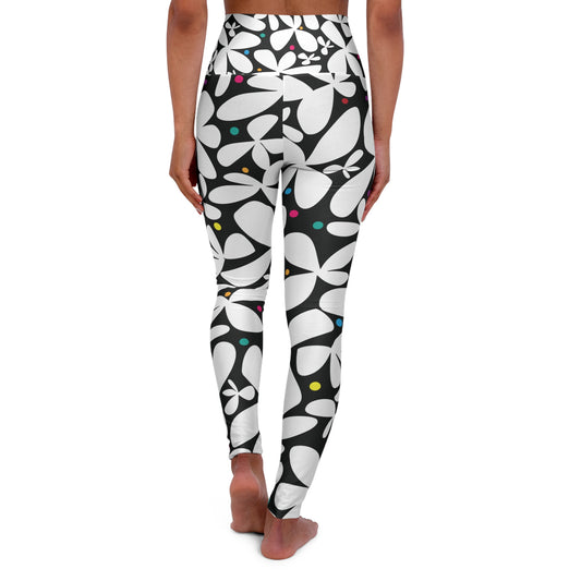 Daisy Dazzle High Waisted Yoga Leggings