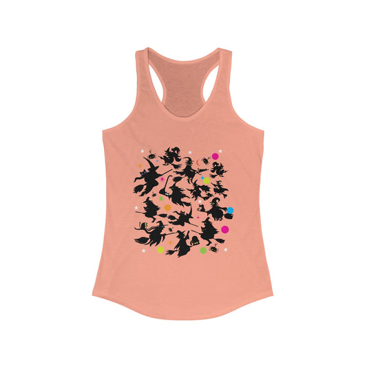 Halloween Witch Women's Ideal Racerback Tank