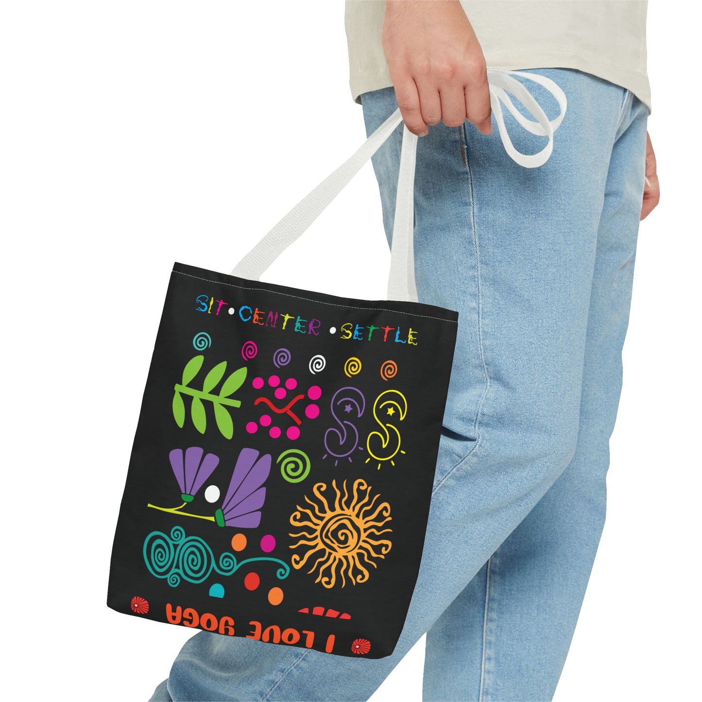 I Love Yoga Tote Bag