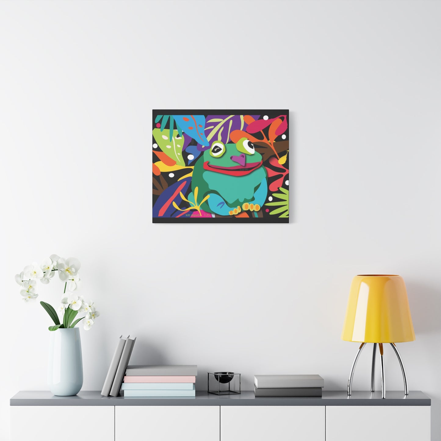 Frogalicous Matte Canvas, Stretched, 1.25"
