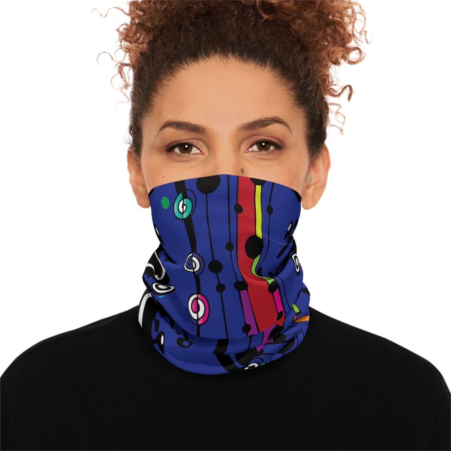 Blue Groove Winter Neck Gaiter With Drawstring