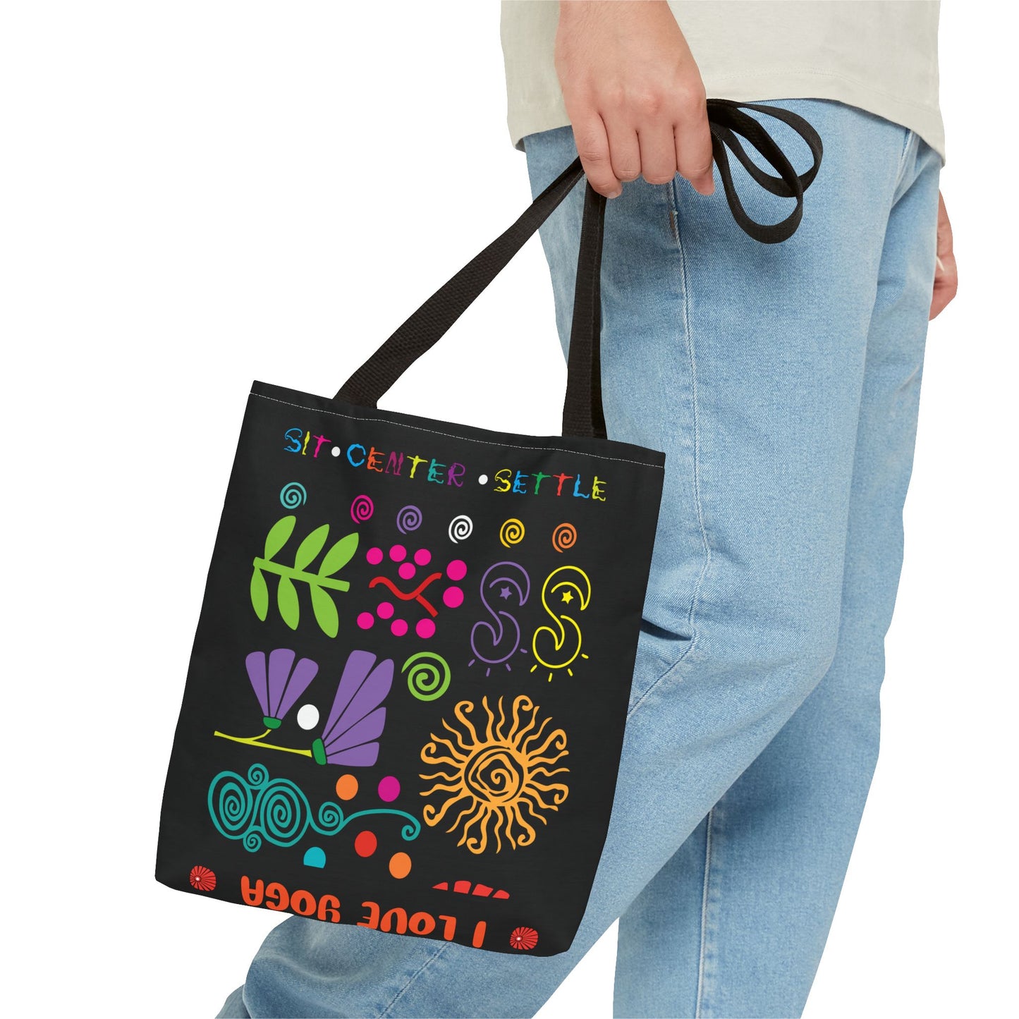 I Love Yoga Tote Bag