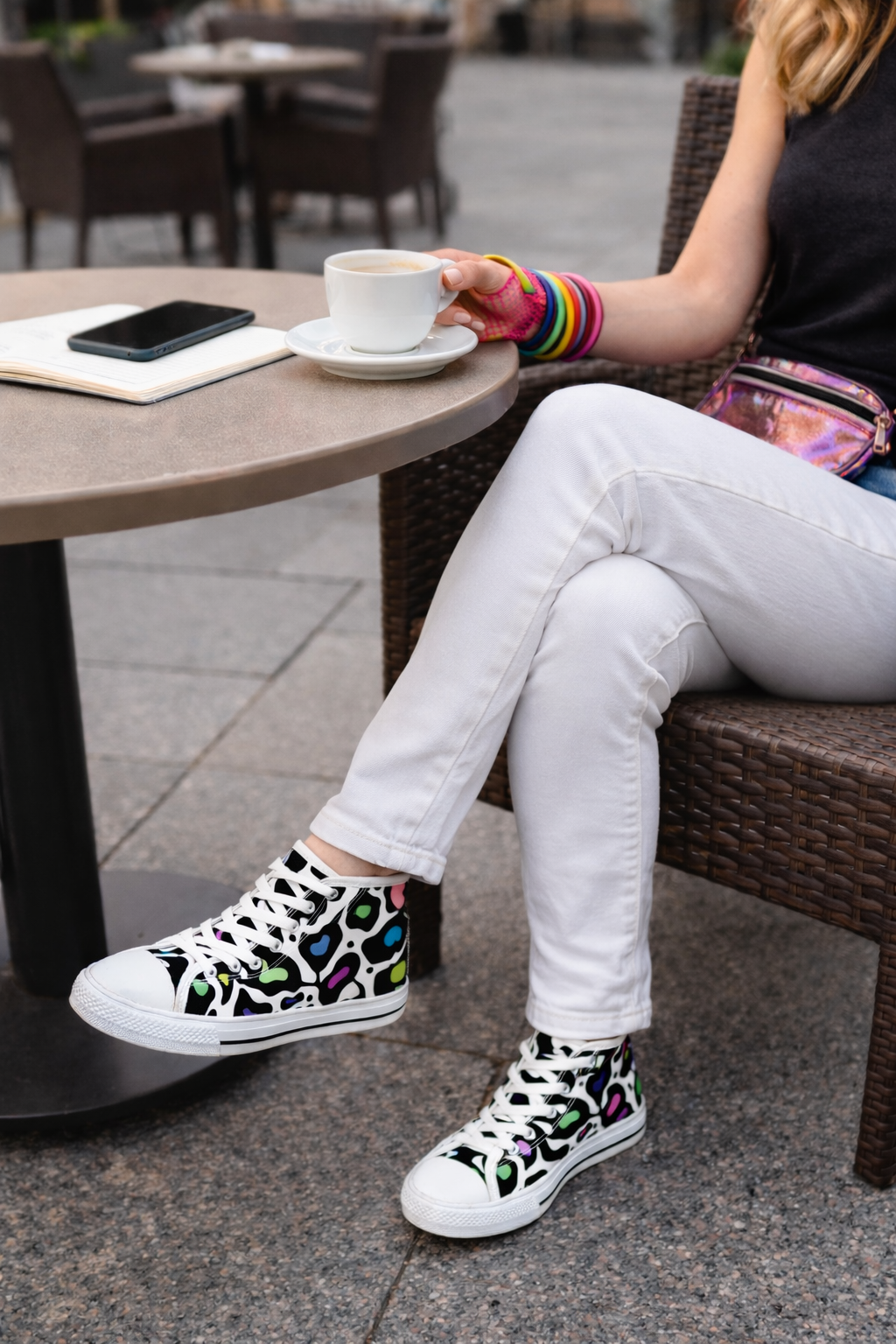 Optic White Women's High Top Sneakers