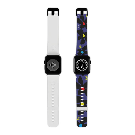 Midnight Mod Flower Watch Band for Apple Watch