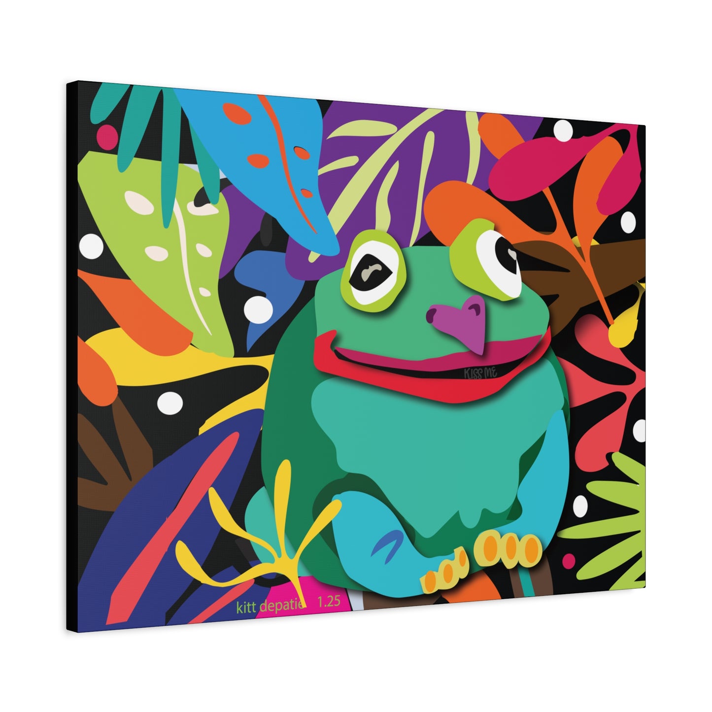 Frogalicous Matte Canvas, Stretched, 1.25"