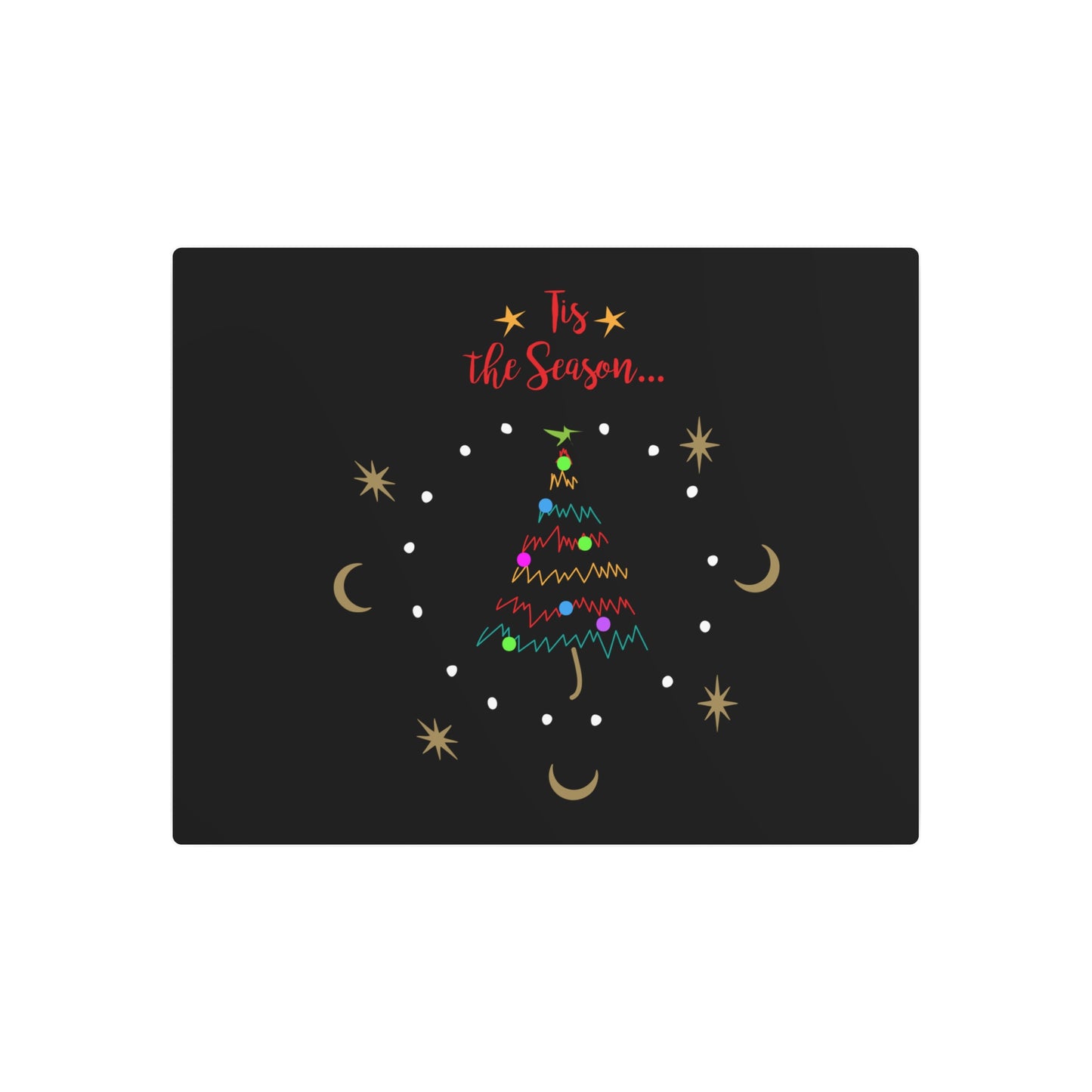 Tis the Season Metal Art Sign