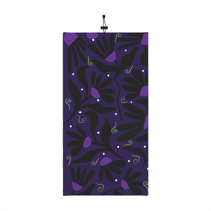 Orange Moon Flower Winter Neck Gaiter With Drawstring