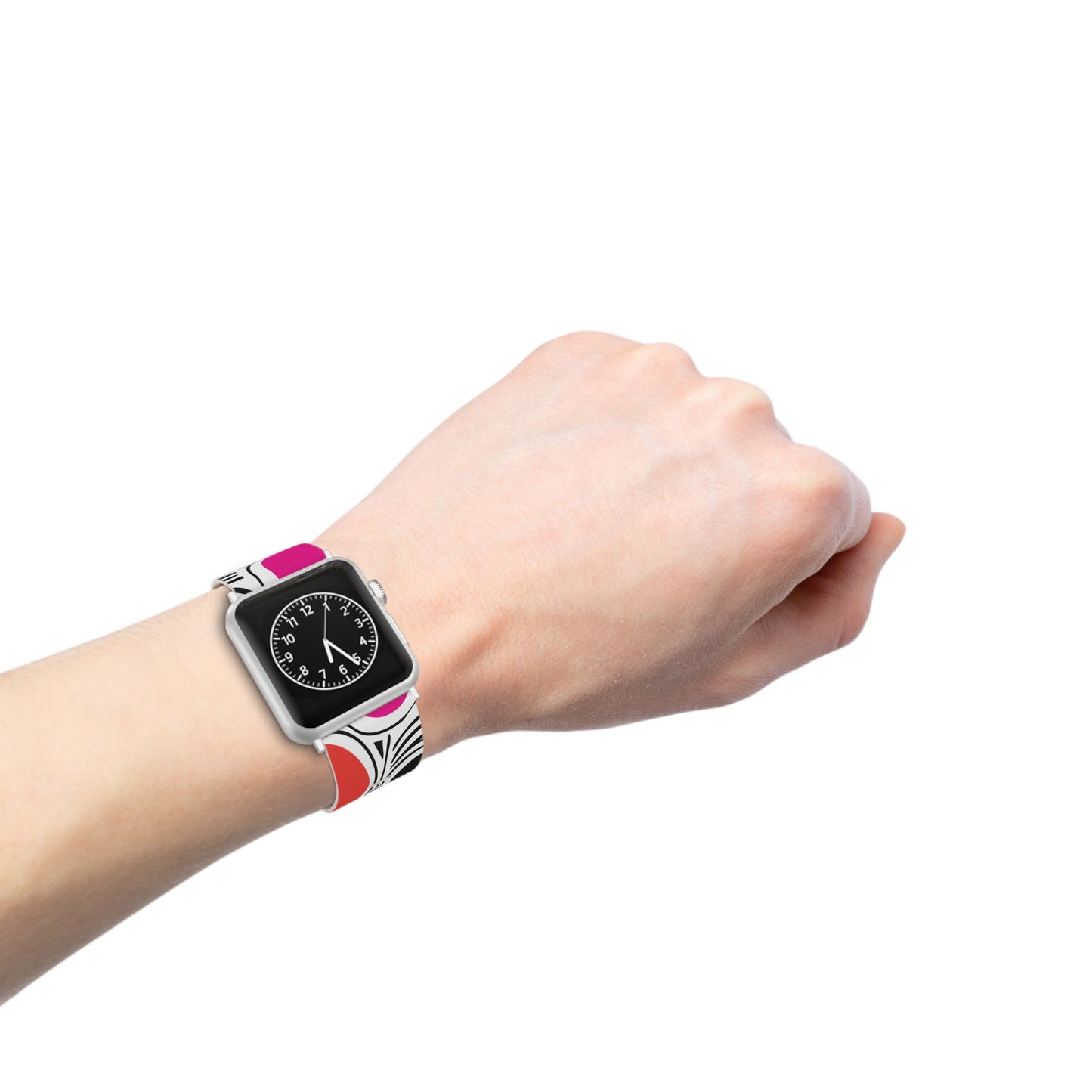 White Geosplash Watch Band for Apple Watch