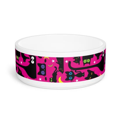 Pink Wicked Whiskers Pet Bowl