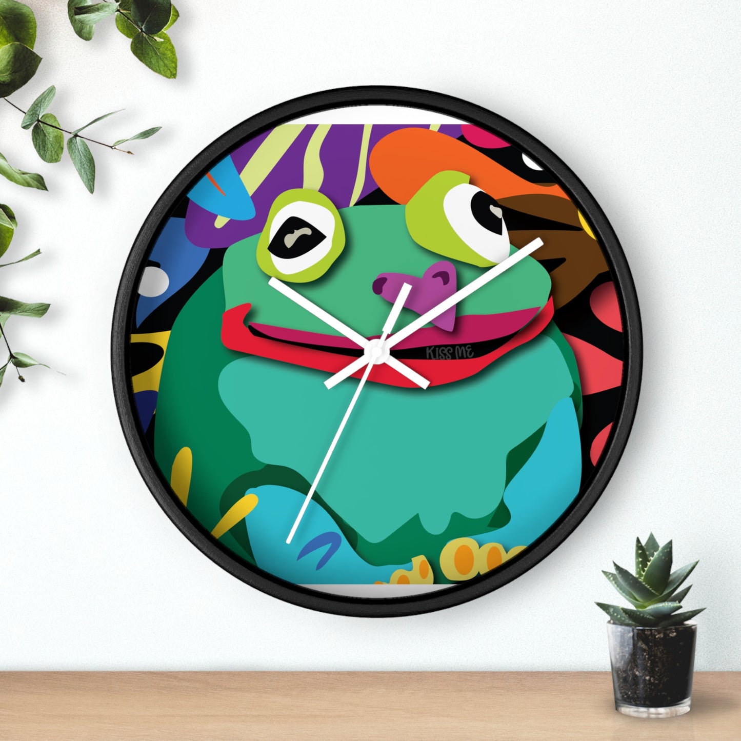 Frogolicious Wall Clock