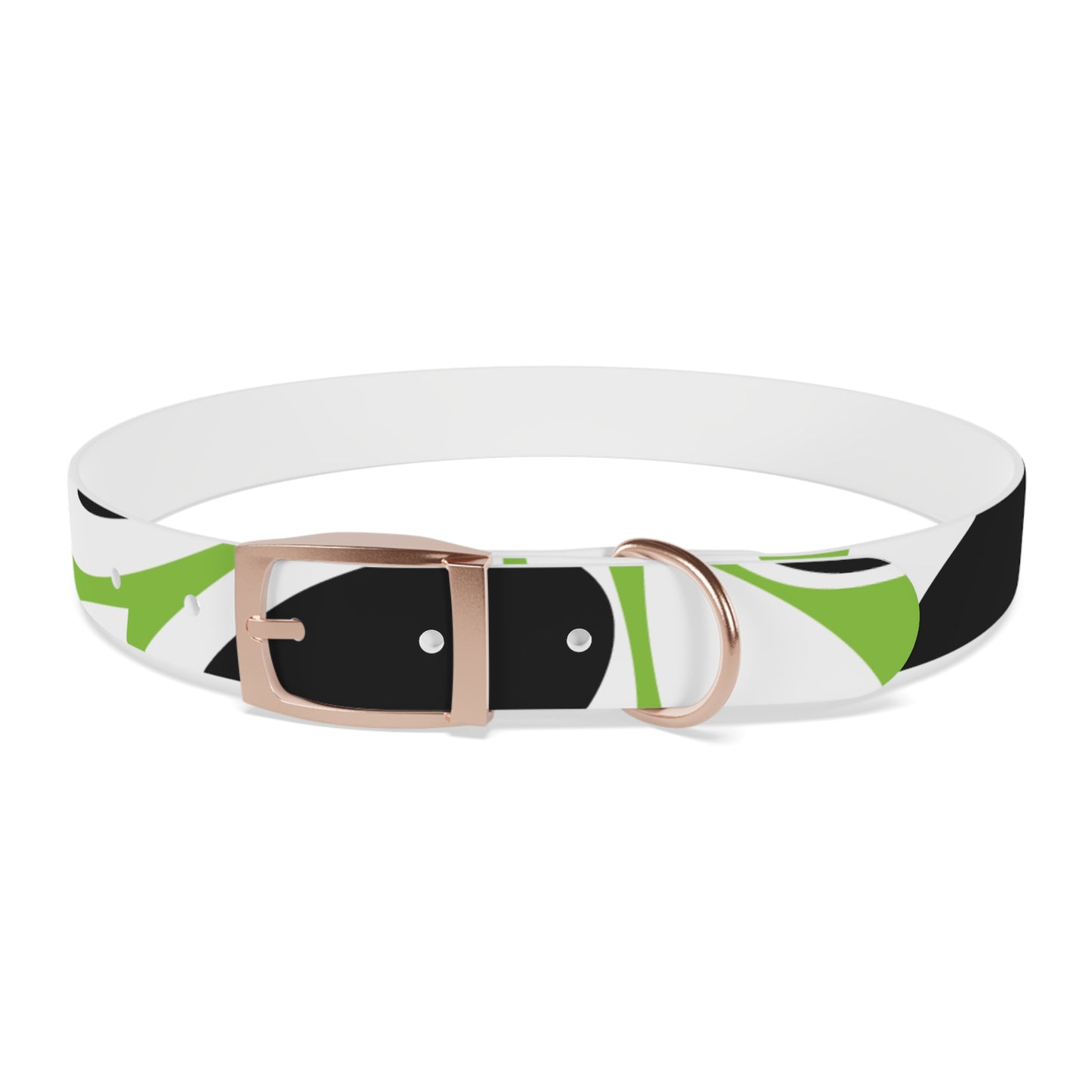 Lime Vivid Petal Edge Dog Collar