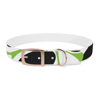 Lime Vivid Petal Edge Dog Collar