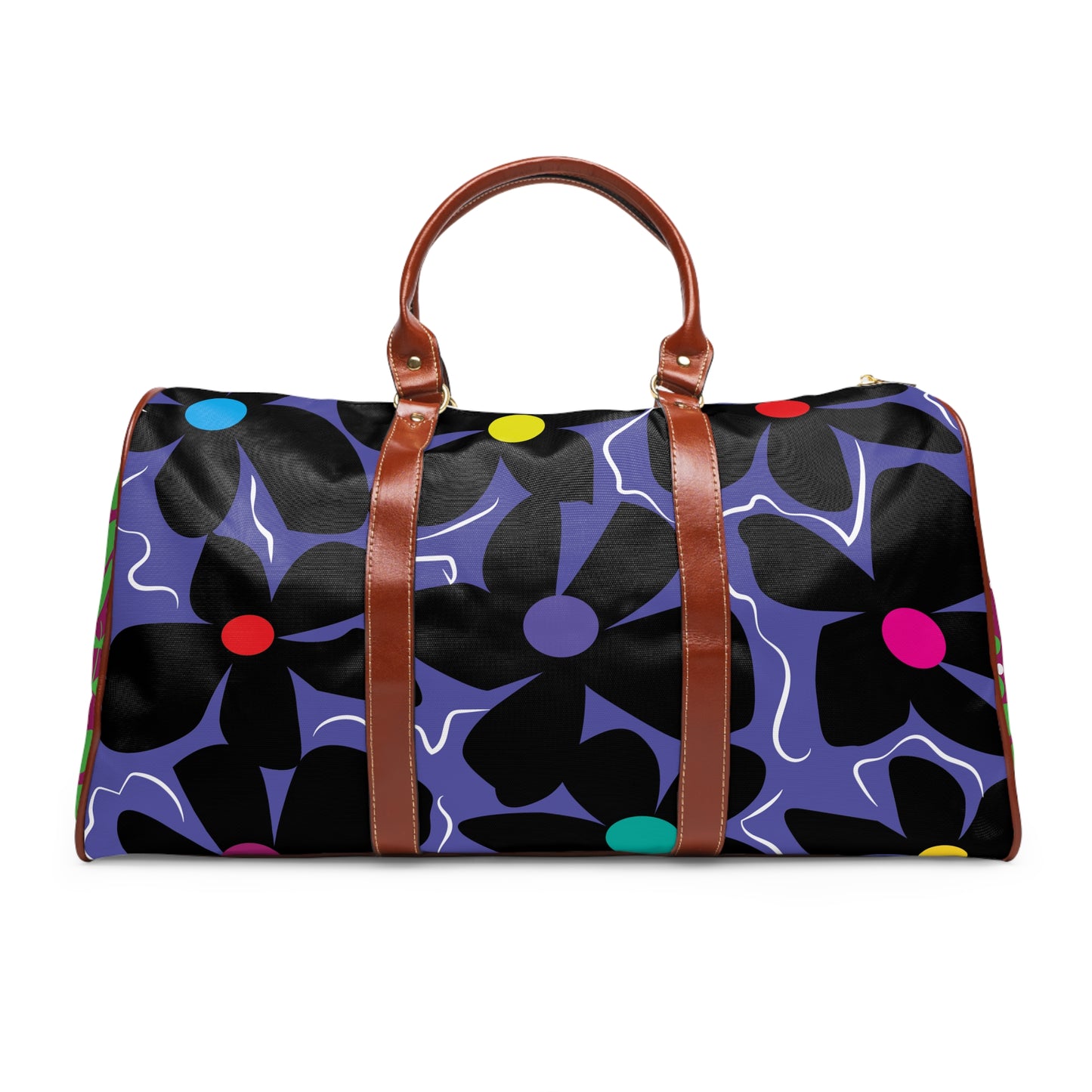 Lime Daisey Dazzle Waterproof Travel Bag