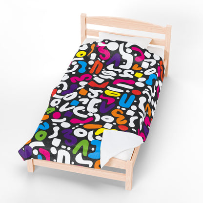 Color Do Dads Velveteen Plush Blanket
