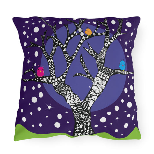 Winter Tree Outdoor Pillow