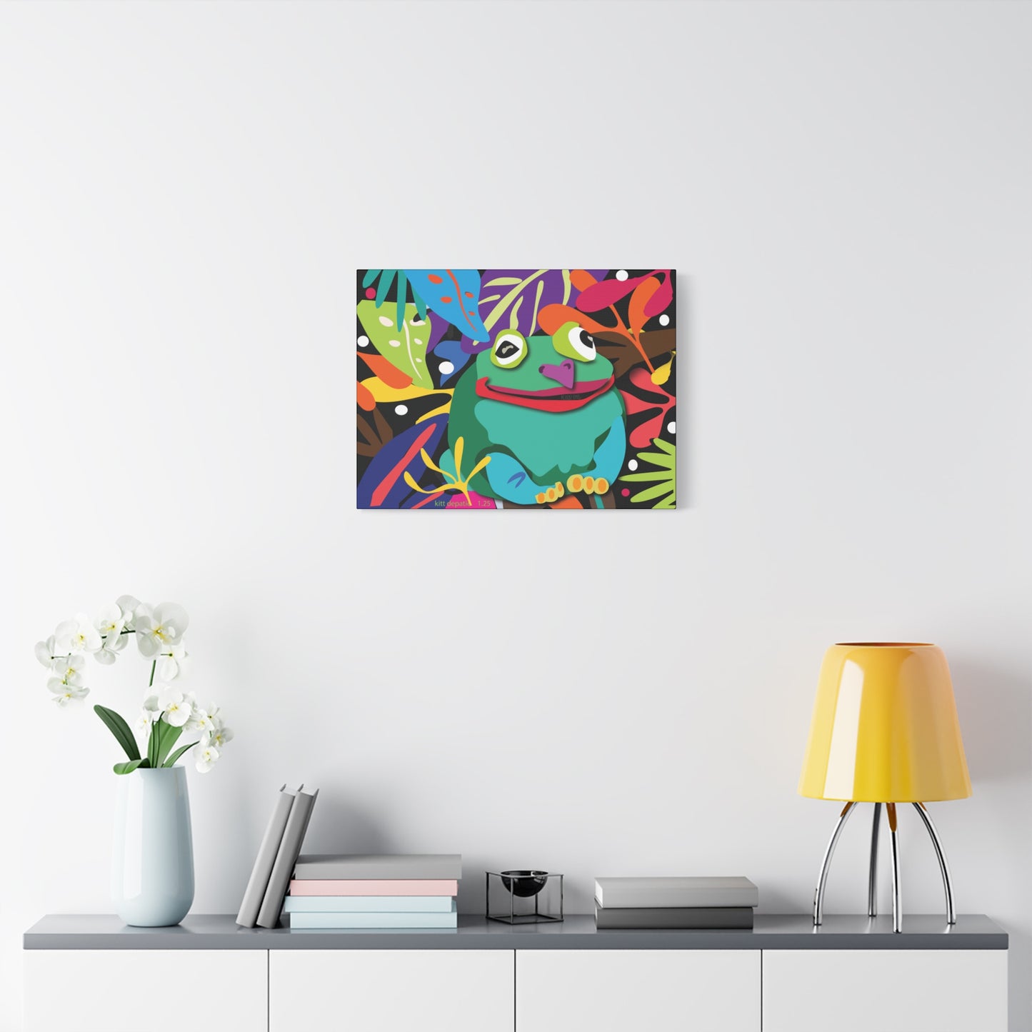 Frogalicous Matte Canvas, Stretched, 1.25"