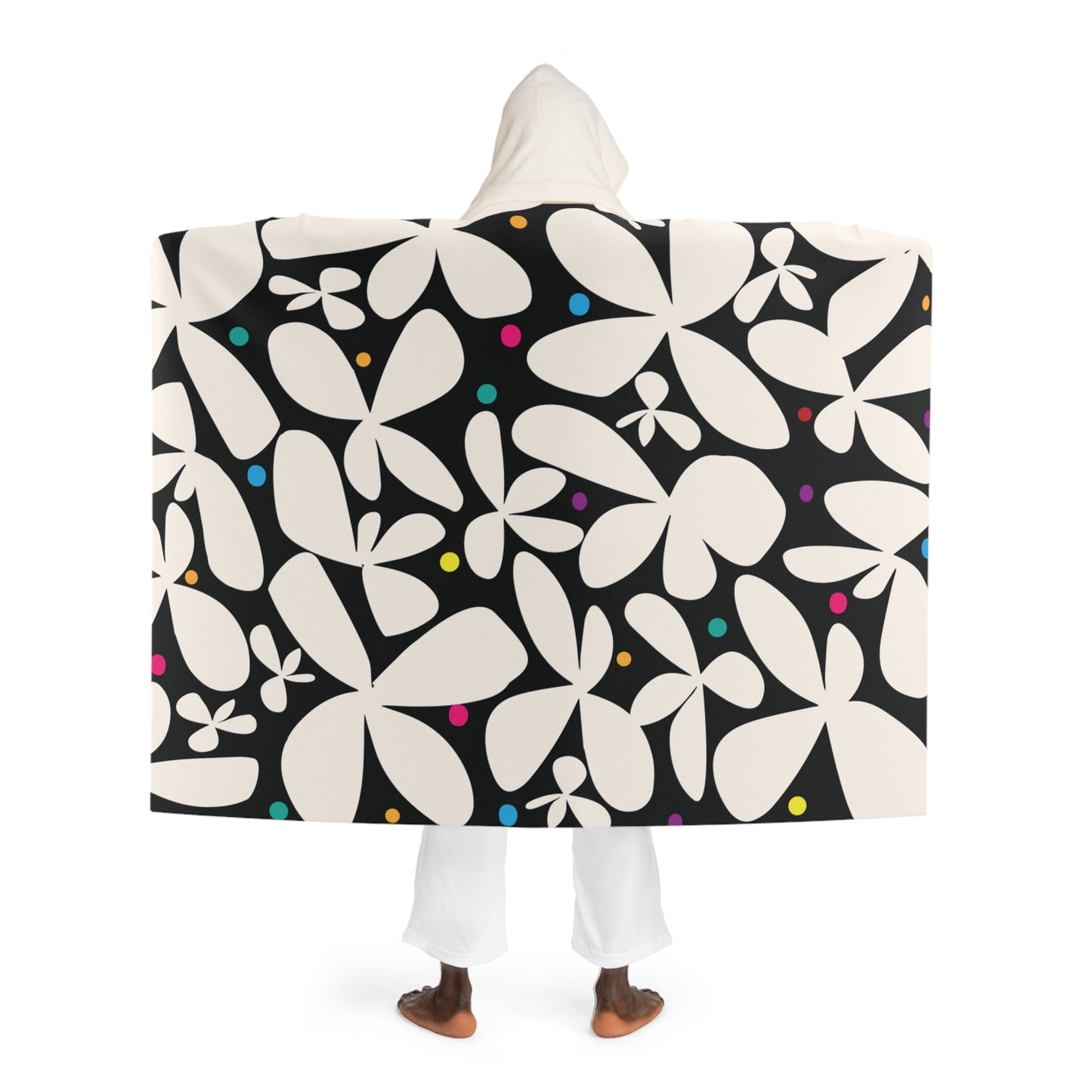Daisey Dazzle Hooded Sherpa Fleece Blanket