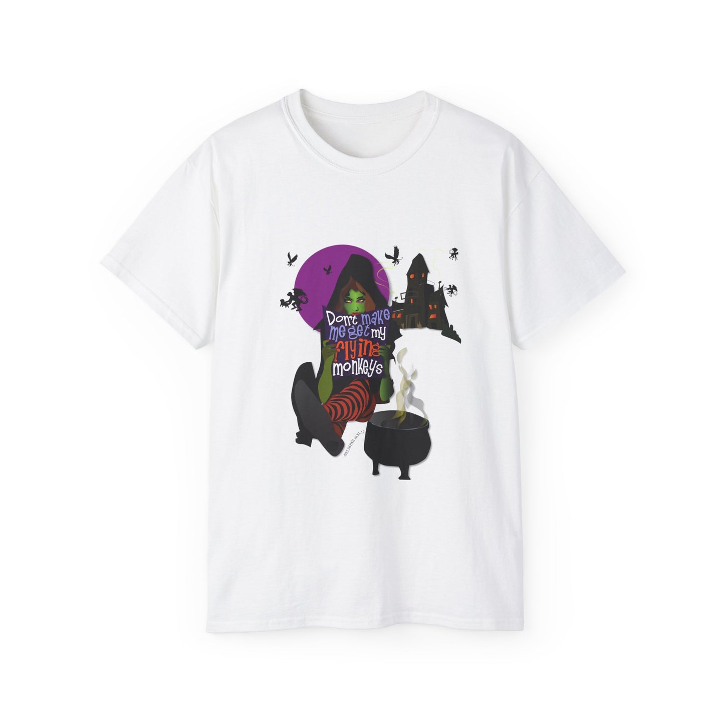 Don't Make Me Get My Monkeys Cotton Tee