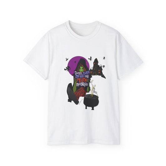 Don't Make Me Get My Monkeys Cotton Tee